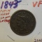 1843 Large Cent Very Fine