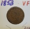 1853 Large Cent Very Fine