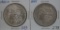 4 Silver US Morgan Dollar Coins