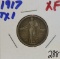 1917 TY.1 Standing Liberty Quarter Extra Fine