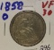 1858-O Liberty Seated Half Dollar Very Fine 30