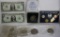 Lot of US Coins & Currency & German Uncirculated 1990 Set