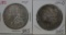 2 US Silver Morgan Dollar Coins