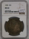 1900 Silver NGCMS62, Morgan US Dollar