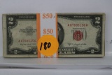 25 $2 United States Notes