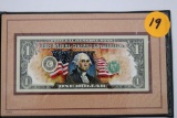 Americas One Dollar Bill in full Color