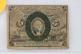 1863 Fractional Currency 5? 2nd Issue