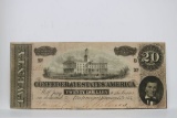 1864 $20 Confederate Currency Series 1