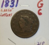 1831 Large Cent Good 6
