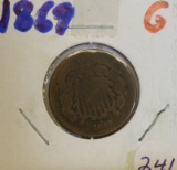 1869 Two Cent Good