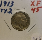1913 Buffalo Nickel Extra Fine 45