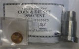 1998 Coin & Die Set Cent