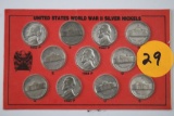 11pc. Silver War Nickels