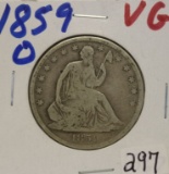 1859-O Liberty Seated Half Dollar Very Good