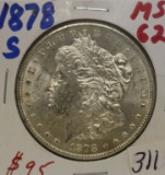 1878-S Morgan Dollar MS 62