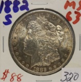 1882-S Morgan Dollar MS 63