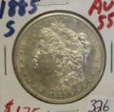 1885-S Morgan Dollar AU 55