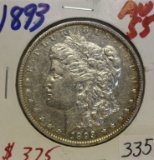 1893 Morgan Dollar AU 55