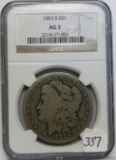 1893-S Morgan Dollar NGC AG3