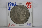 1902-S Morgan Dollar AU 53