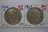 Two Peace Dollars