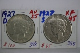 Two Peace Dollars