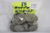 50 Full Date Buffalo Nickels