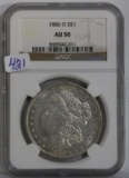 1886-O Morgan US Silver Dollar