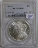 1881-S Morgan US Silver Dollar