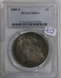 1880-S Morgan US Silver Dollar