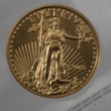 2015 1/10th 02 Gold, $5 US Eagle