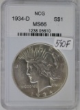 1934-D Silver Peace Dollar