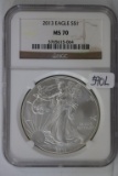 2013 Silver American Eagle Dollar