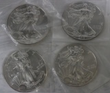 4 Silver American Eagle Dollar Coins