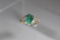 14k Yellow Gold Emerald Fashion Ring