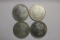 4- Silver Morgan Dollar Coins