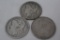 3 Morgan Silver Dollars