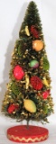 Antique/Vintage Fruit Laden Bottle Brush Christmas Tree