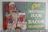 Give Swift's Premium Ham and Bacon for Christmas, Season's Greetings with Santa Claus