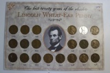 20- Lincoln, Wheat - Ear, Penny Set