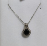 Garnet & Diamond Necklace