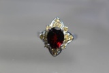 Garnet & Citrine Ring