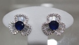 Sapphire Estate Earrings