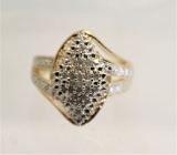 Diamond Cluster Ring