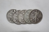 5 Silver Half Dollars