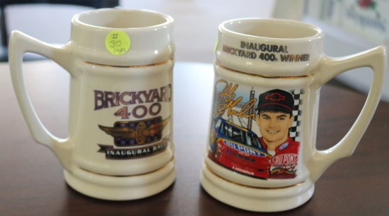 Two Jeff Gordon Brickyard 400 Mugs