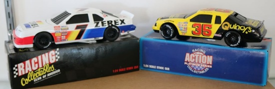 Two 1:24 Scale Stock Car Banks
