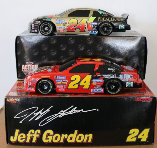 3 Die Cast Stock Car Banks