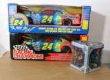 Two #24, 1:18 Scale Die Cast Stock Cars, one Action Packed Brickyard 400 twin pack #24 & #3 cars