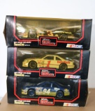 Three 1:24 Scale Die-Cast Stock Car Replicas